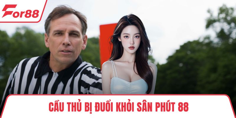 Cầu thủ bị đuổi khỏi sân phút 88